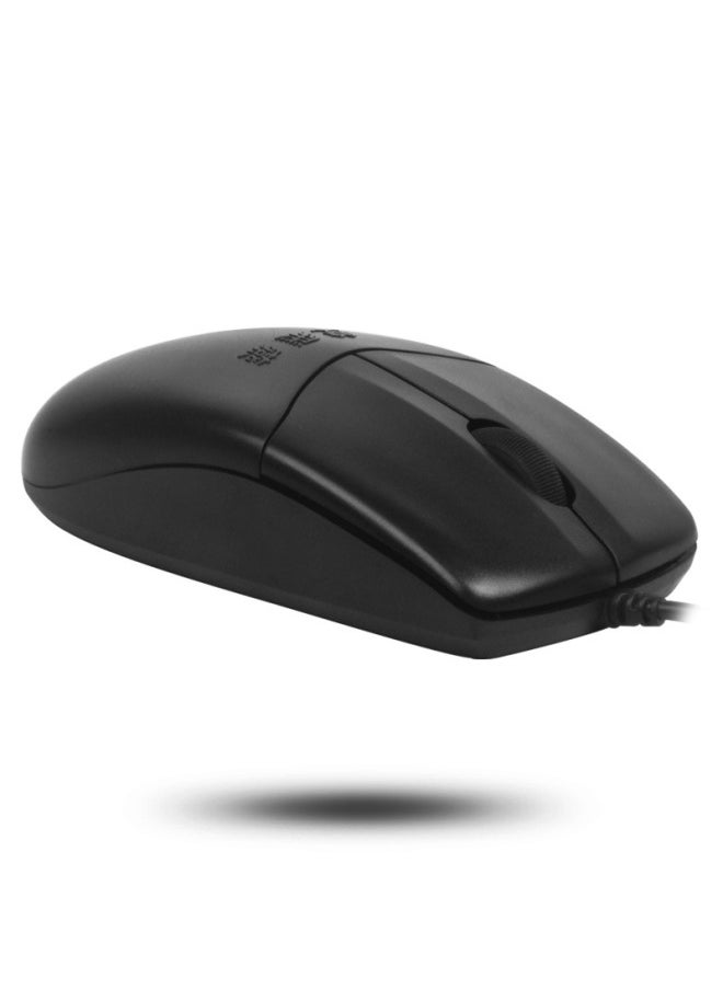 A4TECH A4tech Op-520nu Mouse, Wired Mouse, Office Mouse, Portable Mouse, Symmetrical Mouse, Black  - Image 2