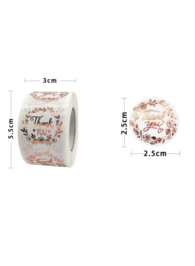 1000Pcs 1inch Thank You for Your Order Stickers Roll Retro Adhesive Thank You Label for Packaging,Small Business,Envelopes,Cards,Letters,Boxes - Image 4