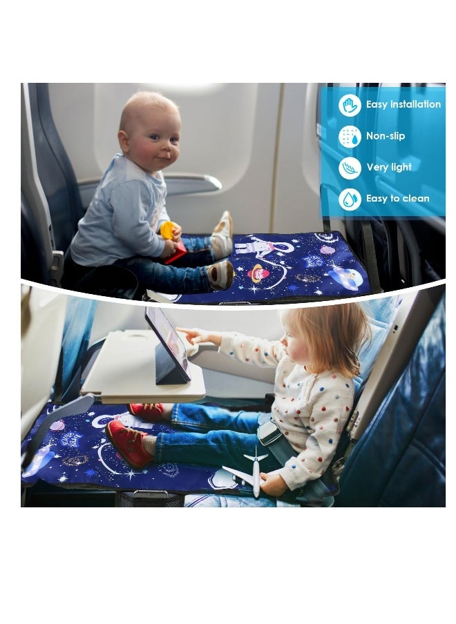Generic Toddler Travel Bed, Lightweight Toddler Airplane Seat Extender, Portable Toddler Travel Bed Kids, Kids Airplane Travel Essentials Airplane Travel Accessories, Storage Bag(Blue)  - Image 4
