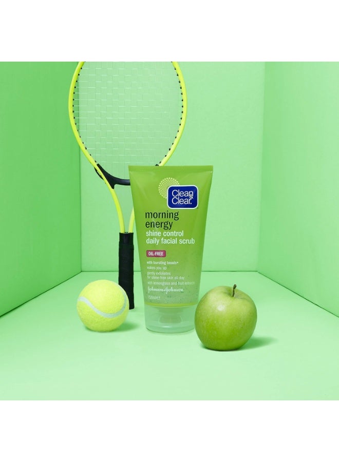 Clean & Clear Morning Energy Shine Control Daily Facial Scrub 150ml - Image 4