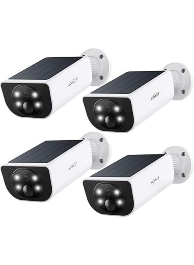كاميرا مراقبة خارجية لاسلكية - بدقة 2K مع كشف حركة ذكي وإنذار صوتي - تعمل بالطاقة الشمسية ورؤية ليلية ملوّنة - Image 1