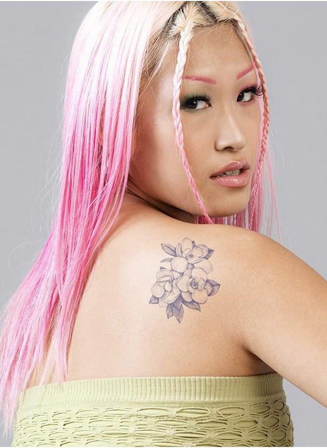 inkbox Inkbox Temporary Tattoos, Semi-Permanent Tattoo, One Premium Easy Long Lasting, Water-Resistant Temp Tattoo with For Now Ink - Lasts 1-2 Weeks (Magnol)  - Image 2