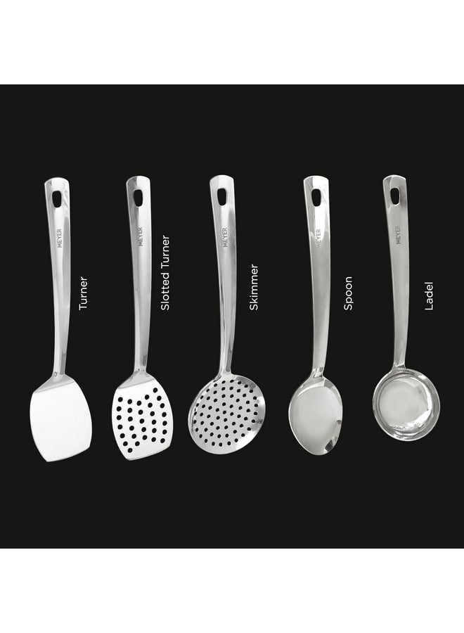MEYER Meyer Stainless Steel Serving Spoon | Rice Spoon | Big Spoons for Cooking | Kitchen Tools | Steel Spatula, 32cm, Silver  - Image 4