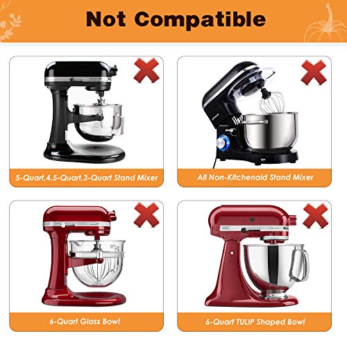 KITOART Flex Edge Beater for KitchenAid 6QT Bowl-Lift Stand Mixer, Beater with Double Silicone Edge, Mixer Paddle, Perfect 6 Quart Bowl-Lift Stand Mixer Attachment for KitchenAid, White - Image 4