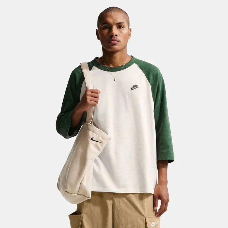 Nike Men's Sportswear Club 3/4-Sleeve Raglan Top