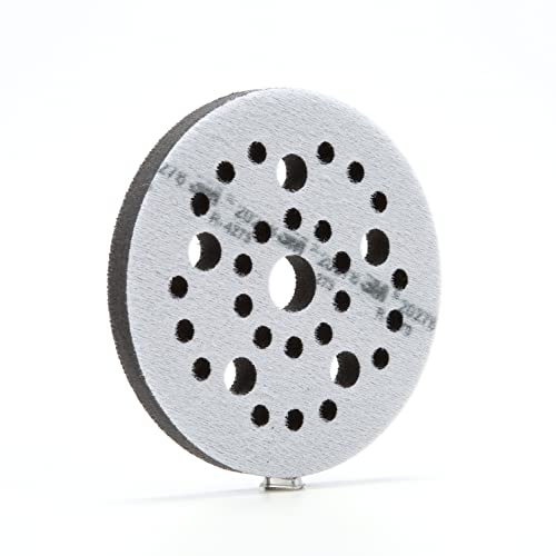 3M Cubitron Clean Sanding Soft Interface Disc Pad, Multi Hole - Disc Backup Pad for Vacuum Sander - Hook and Loop Attachment - 5 in x .5 in x .75 in - 20278 - Image 3