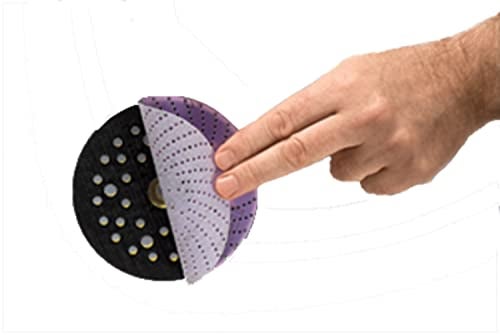 3M Cubitron Clean Sanding Soft Interface Disc Pad, Multi Hole - Disc Backup Pad for Vacuum Sander - Hook and Loop Attachment - 5 in x .5 in x .75 in - 20278 - Image 2