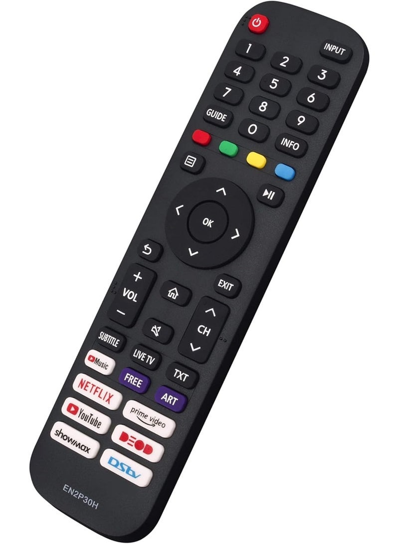 "Popza EN2P30H Replacement Remote for Hisense Smart TVs – Compatible with 43H6G, 43H77G, 43V6G, 43A60G, 50H6G, 50H77G, 55H6G, and More" - Image 1