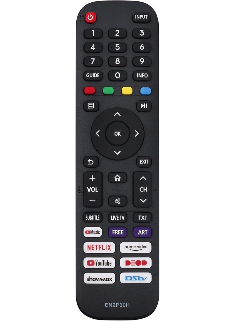 "Popza EN2P30H Replacement Remote for Hisense Smart TVs – Compatible with 43H6G, 43H77G, 43V6G, 43A60G, 50H6G, 50H77G, 55H6G, and More" - Image 2
