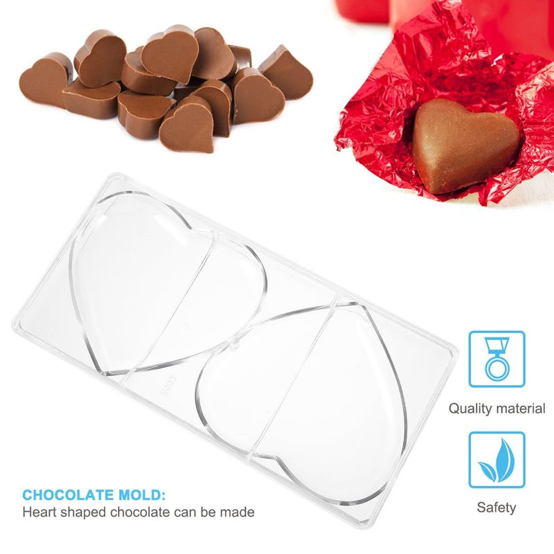 Polycarbonate Heart Shaped Chocolate Mold For Valentine DIY Baking Candy Making - Image 4