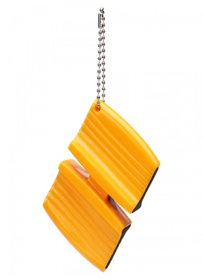 AL SANIDI - Double Plastic knife sharpener, Knife sharpening tooL, Orang - Image 1