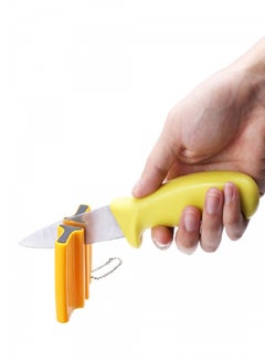 AL SANIDI Double Plastic knife sharpener, Knife sharpening tooL, Orang  - Image 5