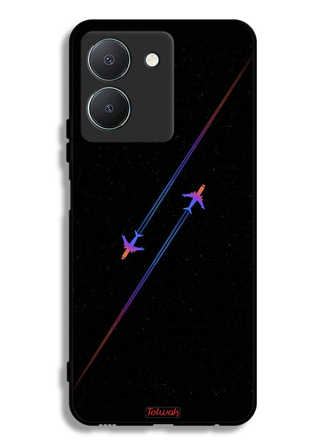 Tolwak Vivo Y36 5G Protective Case Cover Airplanes Art - Image 1