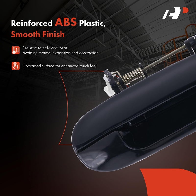 A-Premium Front Right Passenger Side Exterior Door Handle Compatible with Chevrolet Trailblazer, Trailblazer EXT & GMC Envoy, Envoy XL XUV & Buick Rainier & Isuzu Ascender & Oldsmobile & Saab - Image 3