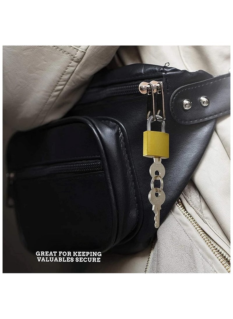 Generic 25mm Multi-Use Bag Lock - for Jewelry Box - Gym Bags - Memo - Metal Gold Color - 2 Key Lock  - Image 4
