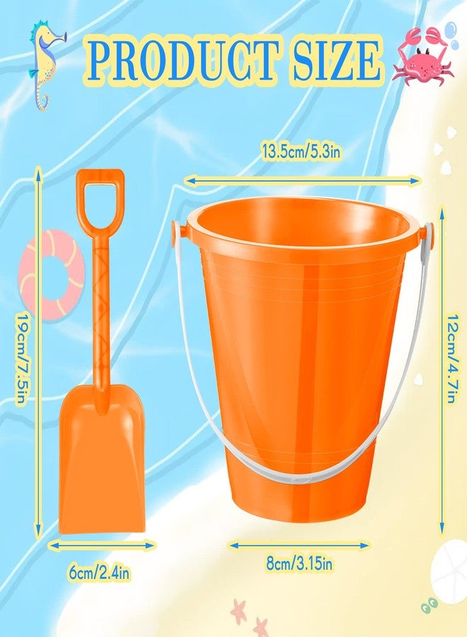 Sratte 18 Sets 4.7" Sand Buckets and Shovels Bulk Summer Beach Bucket Pack Plastic Beach Pails Sand Toys for Summer Pool Party Favors - Image 3
