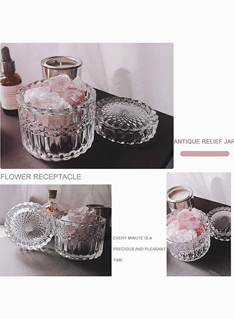 Box Resin Moulds, SYOSI with Lids DIY Jewelry Jar Silicone Mould 3D Trinket Storage Jar Epoxy Resin Container Candy Box Flower Pot Mould, Home Decor Tool Decorative Tabletop Crafts Gift