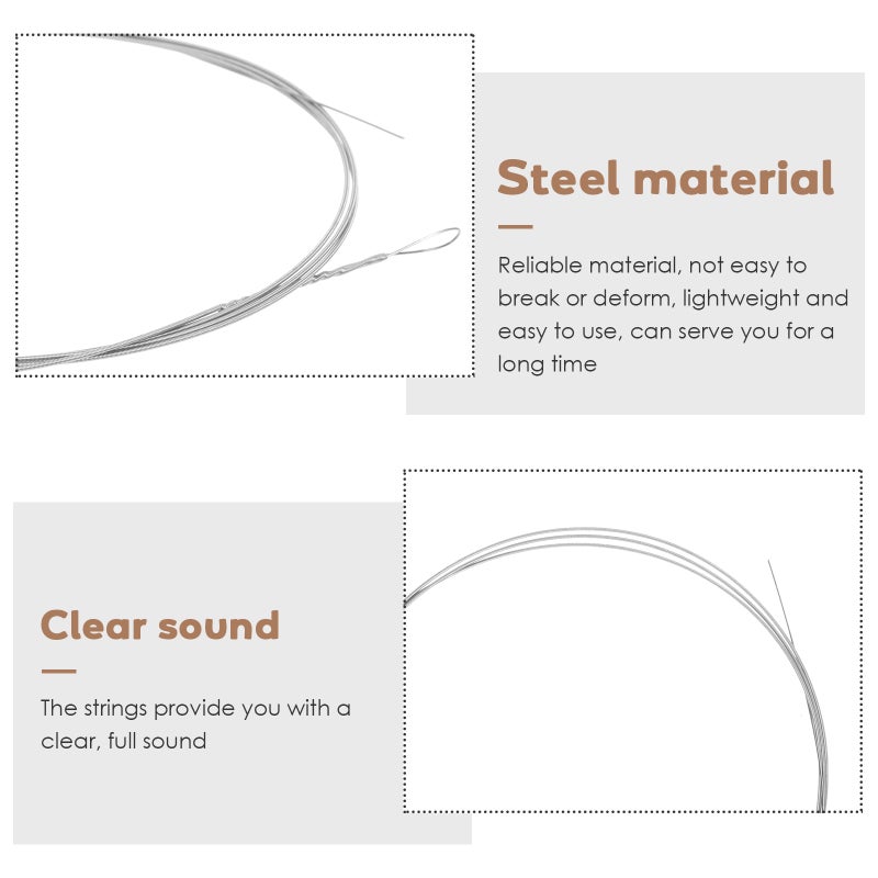 6 Pcs Dulcimer String Replacement Instrument Steel String Dulcimer Accessories - Image 5