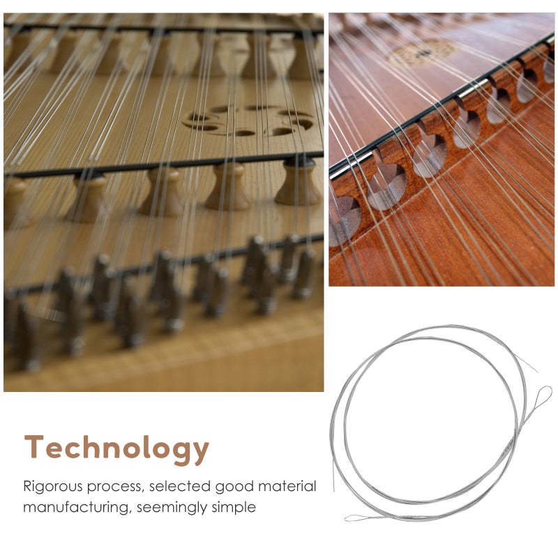 6 Pcs Dulcimer String Replacement Instrument Steel String Dulcimer Accessories - Image 3