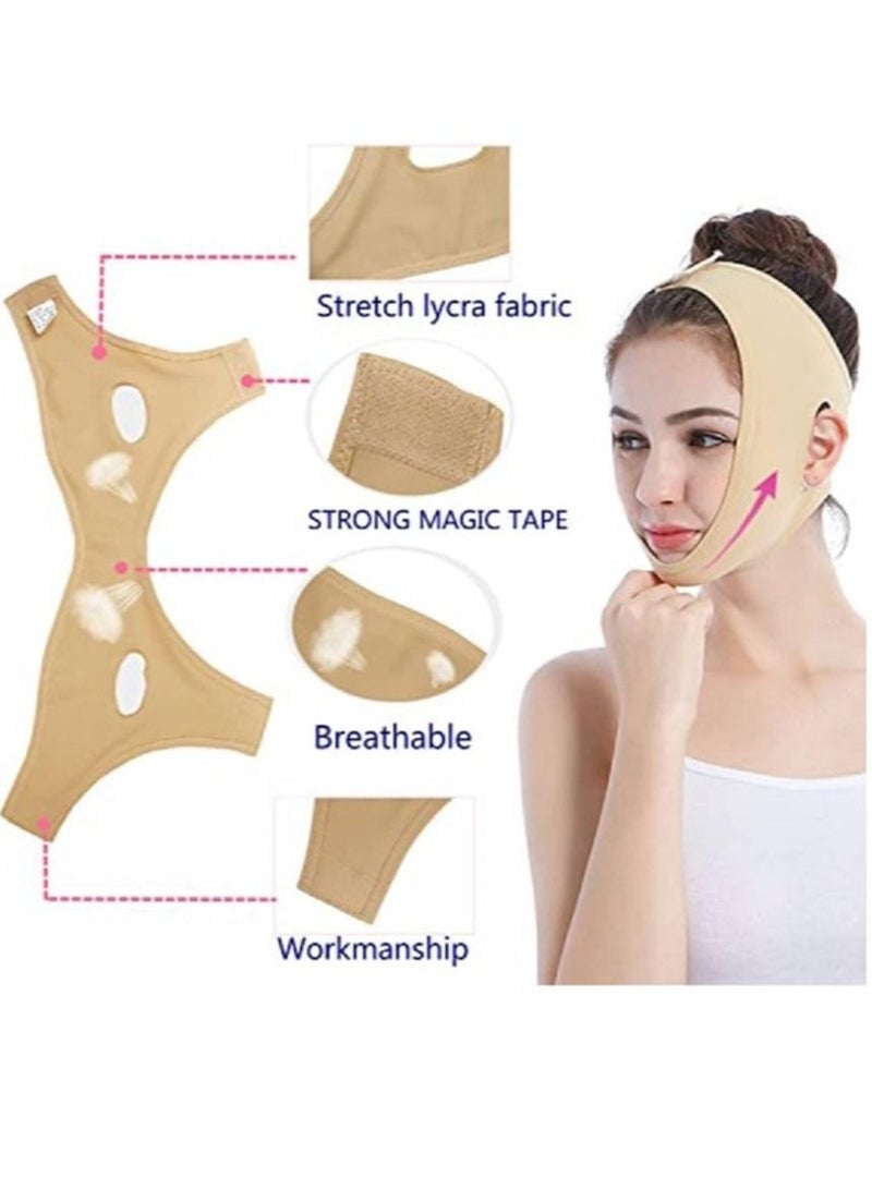 Reusable Chin Slimming Tape V-Shaped Face Lift Tape, Ergonomic Design Tape Makes It Not Easily Fall Off While You Sleep - Image 2