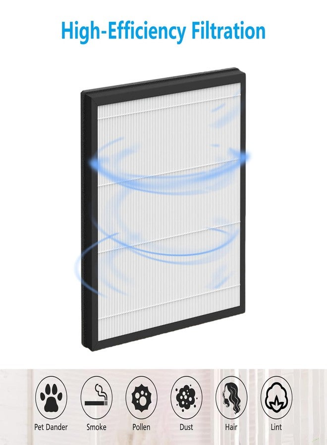 HALIEVE HAP605 Replacement Filter Compatible with XenonLab HAP605 Air Purifier 3-in-1 Pre-Filter HEPA & Activated Carbon Filter for Home Large Room, 2 Pack - Image 3