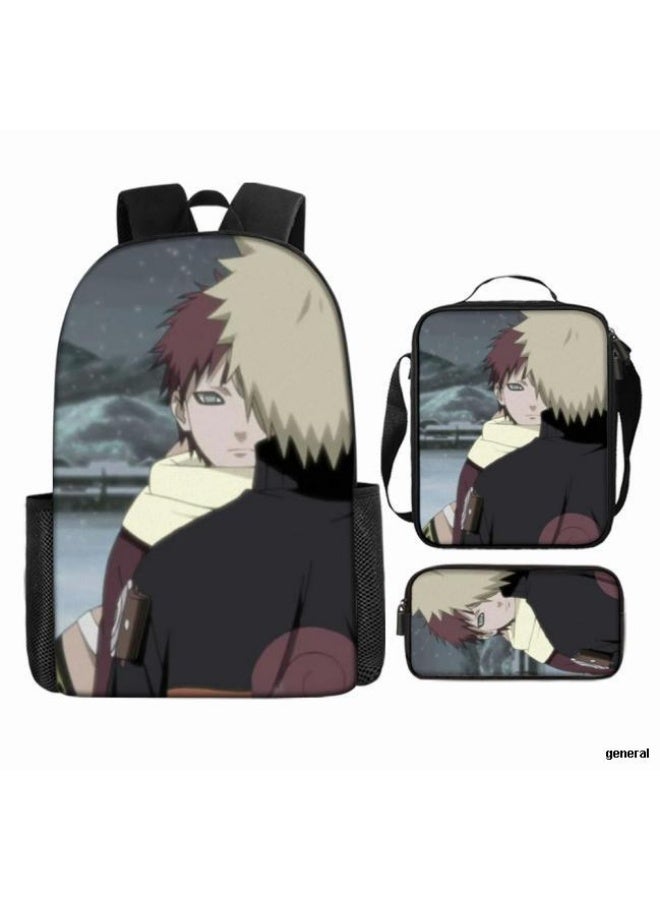 عام حقيبة ظهر مطبوعة بالرسوم المتحركة + مجموعة حقائب اليد + القلم، مجموعة حقائب عملية من ثلاث قطع (يمكن استخدام الطلاب والأطفال ونزهات الأصدقاء ورياضات تسلق الجبال وما إلى ذلك) - 78 - Image 1