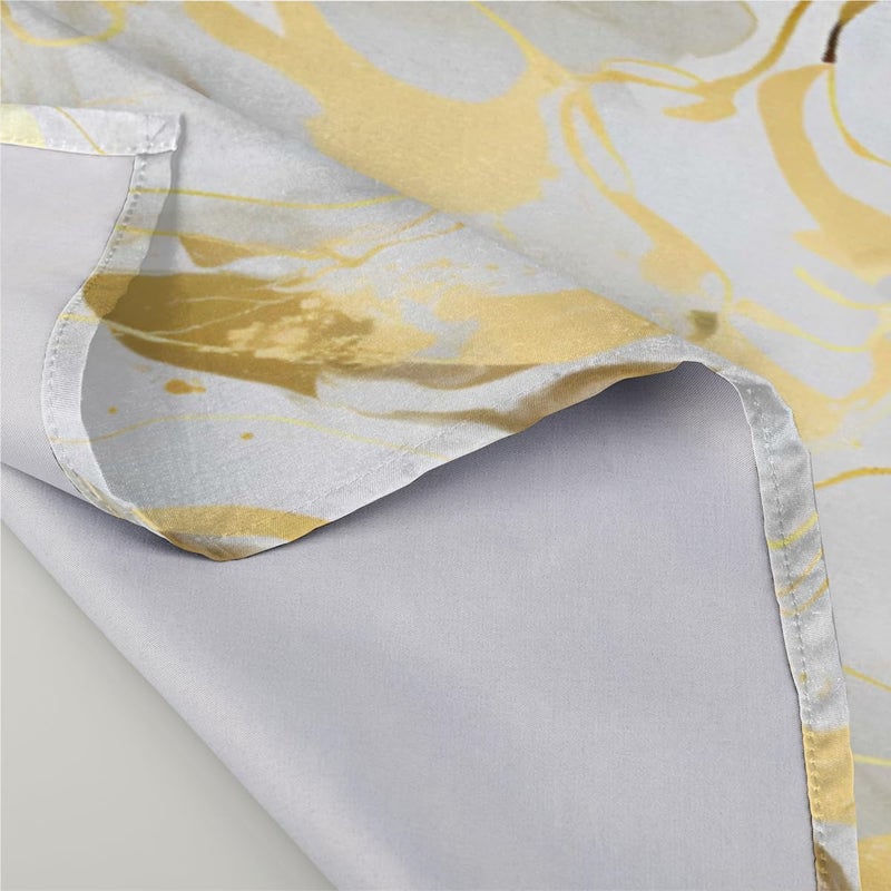 DXTKWL Cloth Napkins Set of 4 Marble Golden Texture Polyester Dinner Napkins 20x20 inch Reusable Washable Table Cloth Napkins for Home Holiday Dining Wedding Party Decoration - Image 4