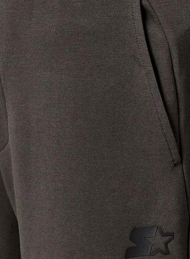 Starter Starter Regular Fit Interlock Joggers with Panelled Design