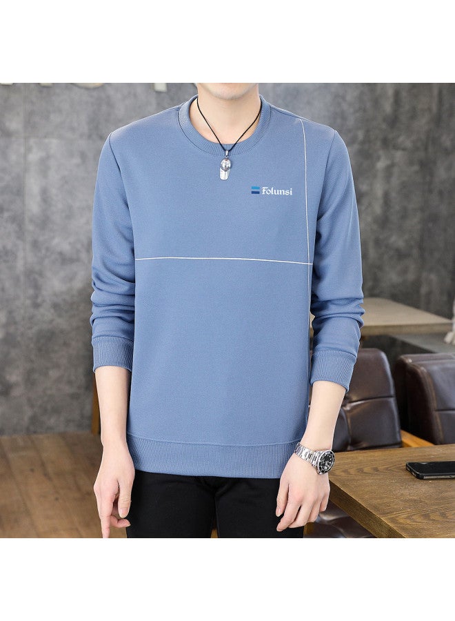 FOLUNSI Men's Round Neck Sweatshirt - Comfortable, Skin-friendly & Versatile Trendy Pullover For Spring/autumn - Image 4