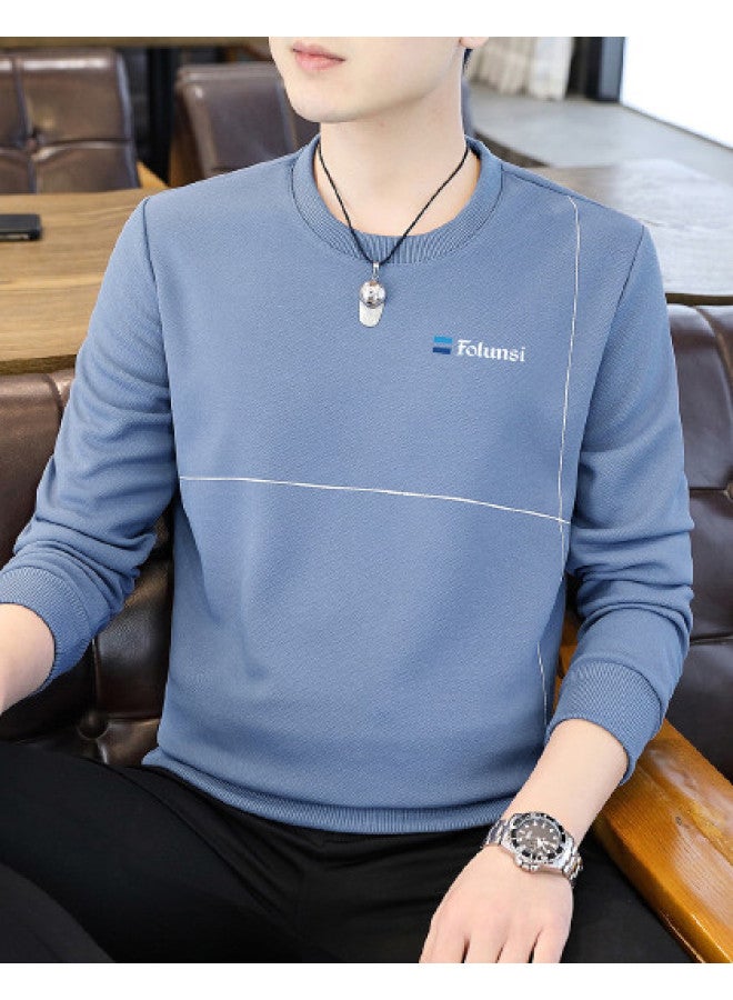 FOLUNSI Men's Round Neck Sweatshirt - Comfortable, Skin-friendly & Versatile Trendy Pullover For Spring/autumn - Image 1