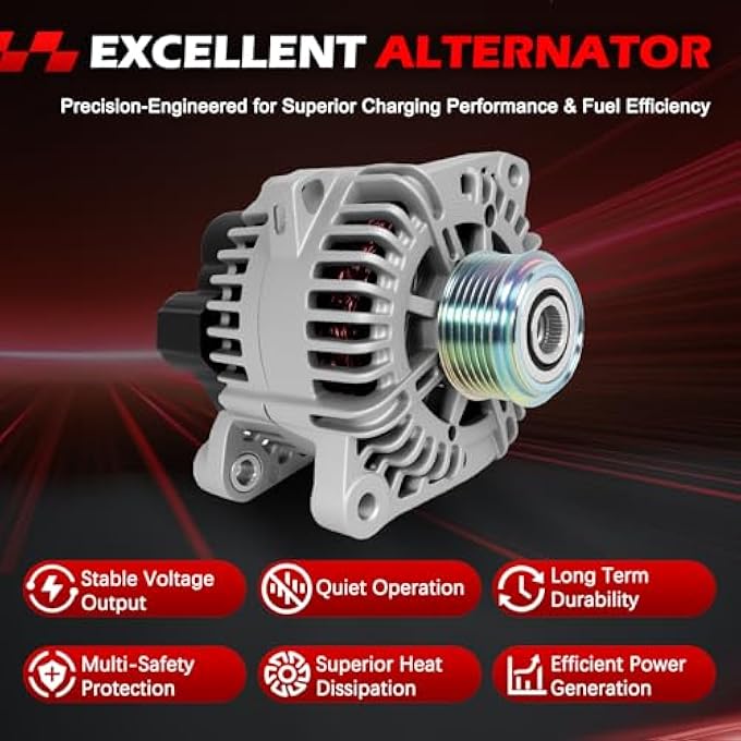 Autodevil 11492 Alternator 12V 110A Fits for Tucson Forte Sportage L4 2.0L 2.4L Replace OE 11492N, 11492, 115603, 2607928, 37300-25600 - Image 4