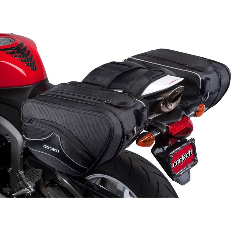 Cortech Super 2.0 36-Liter Motorcycle Saddlebag - Black / 16.9â€L x 6.7â€W x 10.2â€D - Image 2