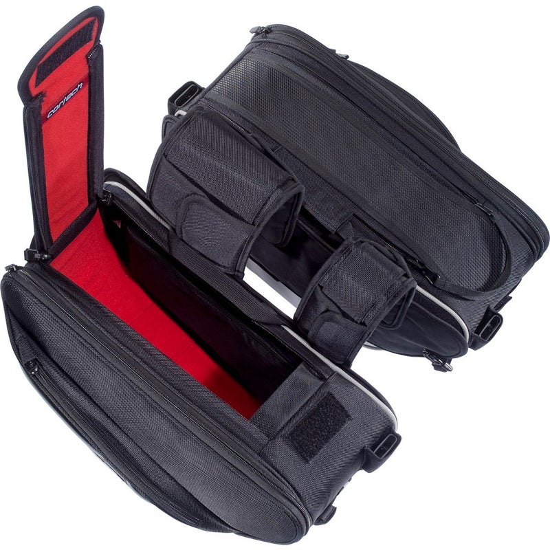 Cortech Super 2.0 36-Liter Motorcycle Saddlebag - Black / 16.9â€L x 6.7â€W x 10.2â€D - Image 3