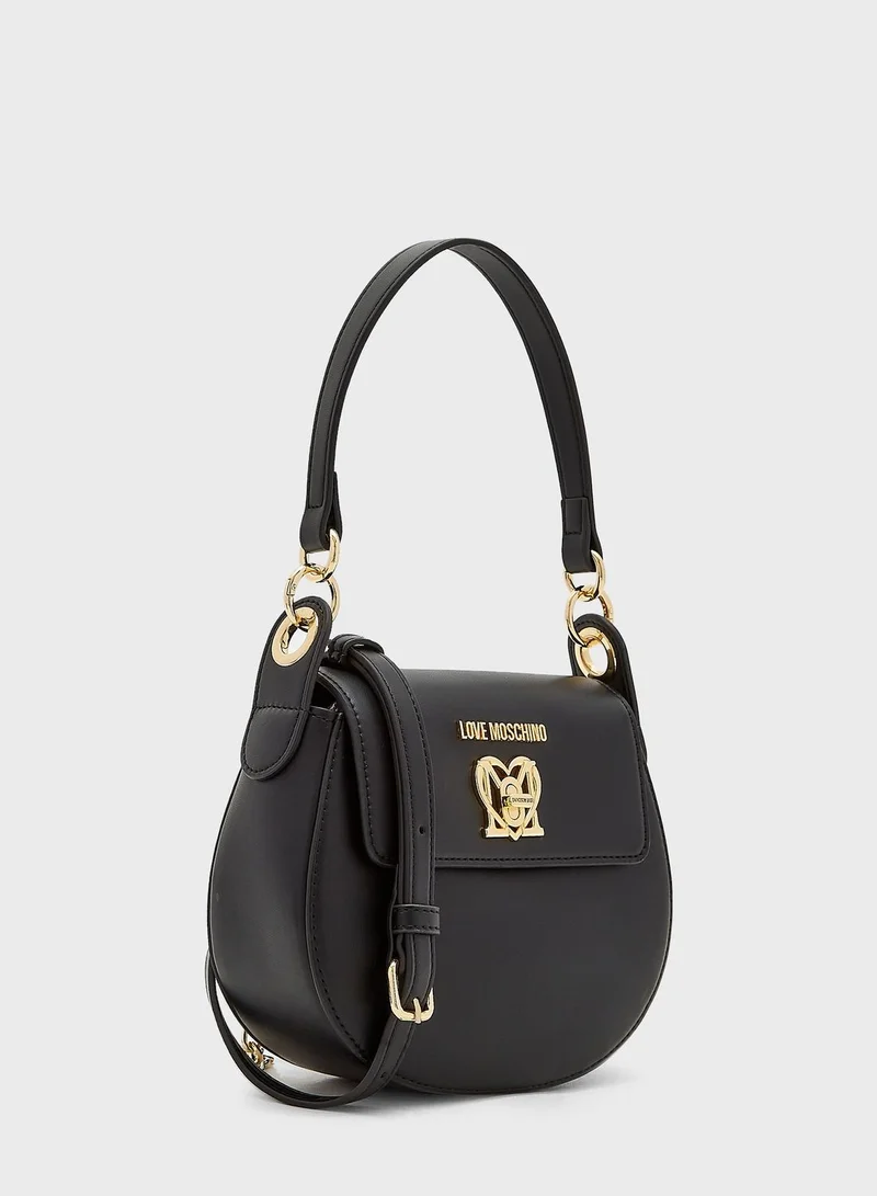 Love Moschino Flap Over Crossbody Bag