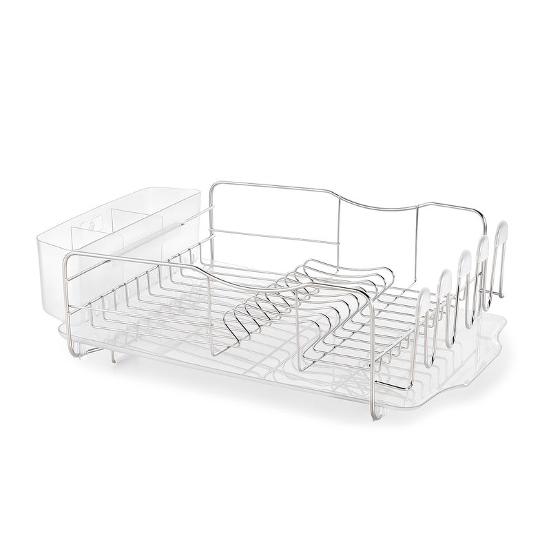 Polder Advantage 3Piece Stainless Steel Dish Rack Kitchen Organization and Storage Dish Drying Rack for Kitchen Counter 203 x 138 x 63