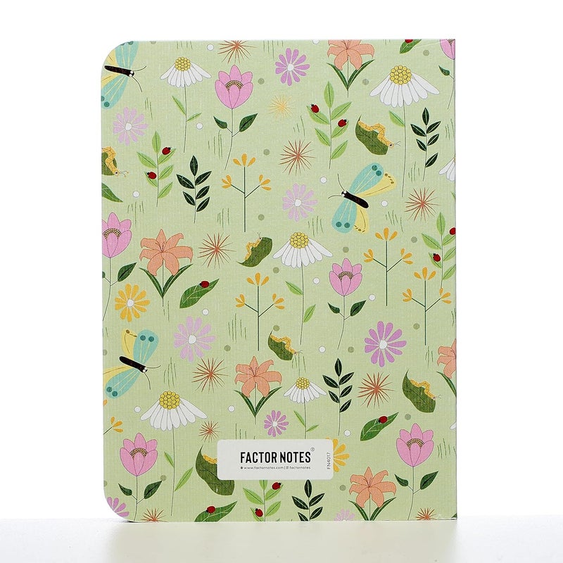 FACTOR NOTES دفتر رسم ورقي: بحجم A6، بحجم جيب، سطح متوسط محبب 120 GSM (حياة ناشئة) - Image 5
