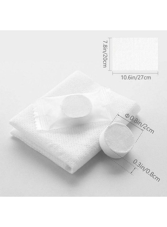 Ladila Disposable Pure Cotton Compressed Portable Travel Face Towel Water Wet Wipe Washcloth Napkin Moistened Tissues Pack Of 50 - Image 5