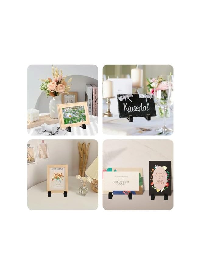 The Bros 8 Pcs Acrylic Easel Stands, Acrylic Display Stands Clear Mini Display Easel Holder for Display Pictures, Photo and and Artworks  - Image 5
