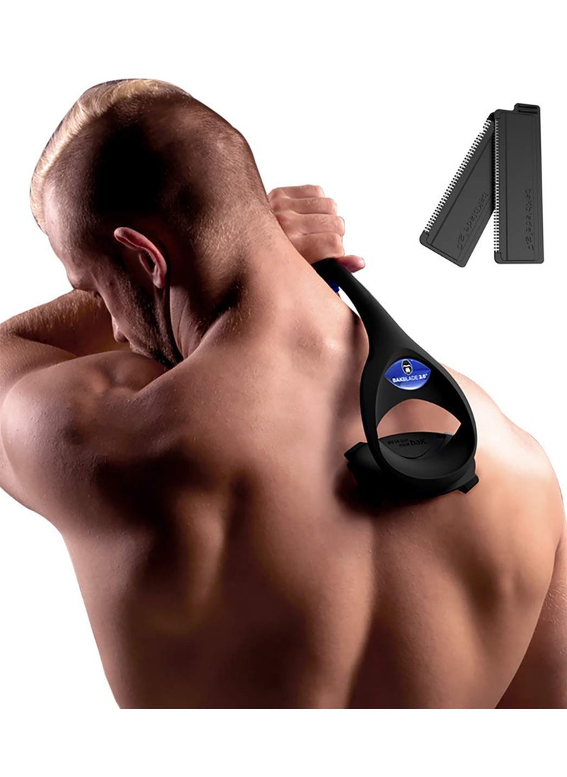 baKblade - Bakblade 2.0 Back Shavers for Men: DIY Hair Shaver, Safety Blade Technology & Ergonomic Handle, Wet & Dry Shaving (Extra Blades Included) - Image 1