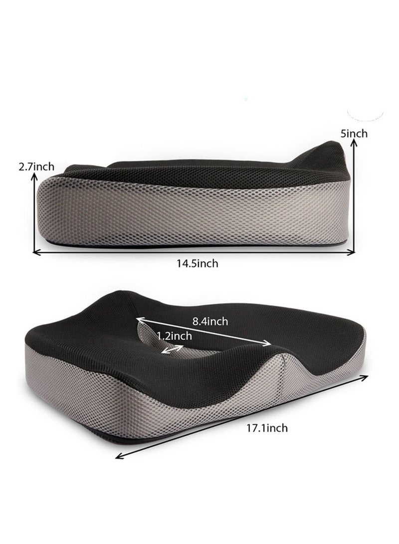 general Seat Cushions for Office Chairs, Memory Foam Car Seat Cushion, Office Chair Cushion, Ergonomic Donut Pillow for Desk, Car and Gaming, Back Pain Relief and Support - Image 4