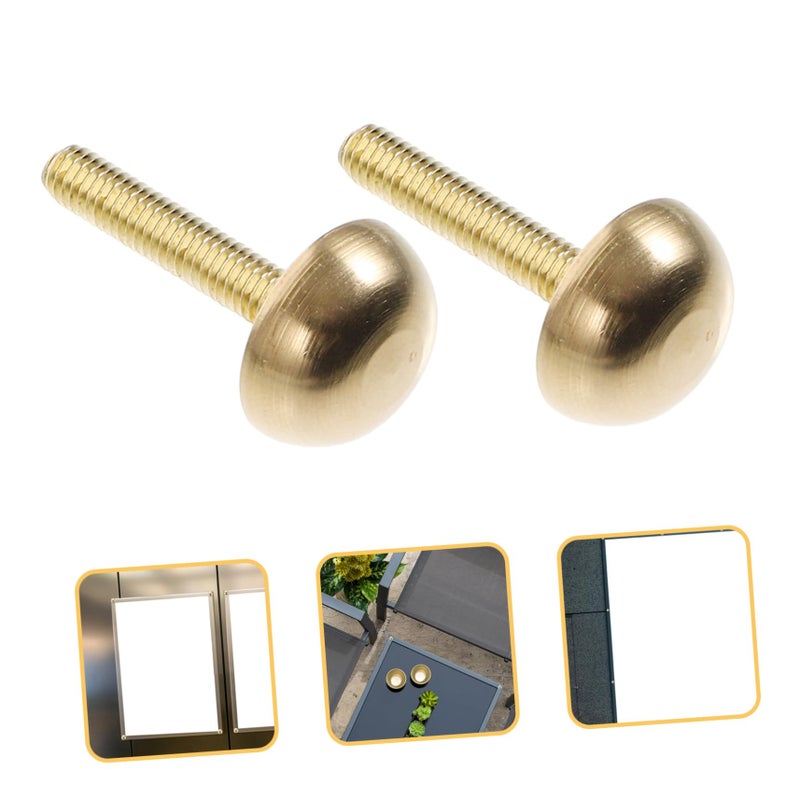 Bronze Decorative Screw Caps for Mirrors and Glass Mounting 8 Piece Set - Image 4