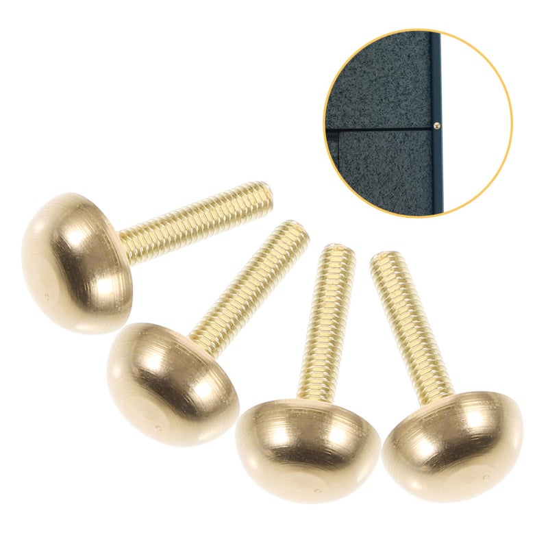 Bronze Decorative Screw Caps for Mirrors and Glass Mounting 8 Piece Set - Image 3