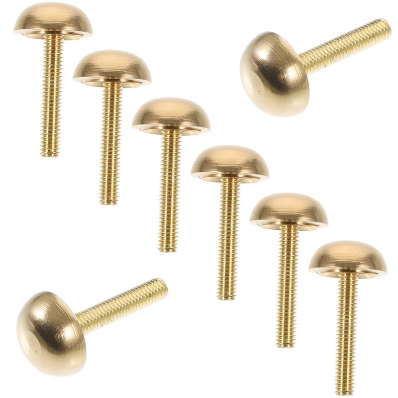 Bronze Decorative Screw Caps for Mirrors and Glass Mounting 8 Piece Set - Image 2