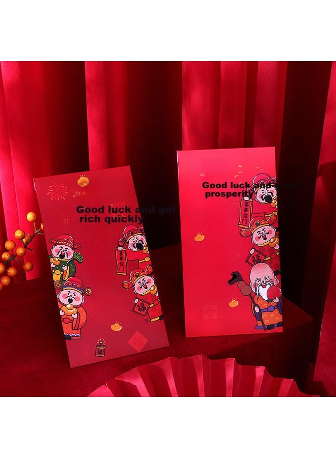 TaTanice Red Envelopes, 6-pack, Birthday Red Envelope Ceremony, Housewarming Red Envelope, Universal For Thousand Yuan Of Wealth Red Envelope - Image 3