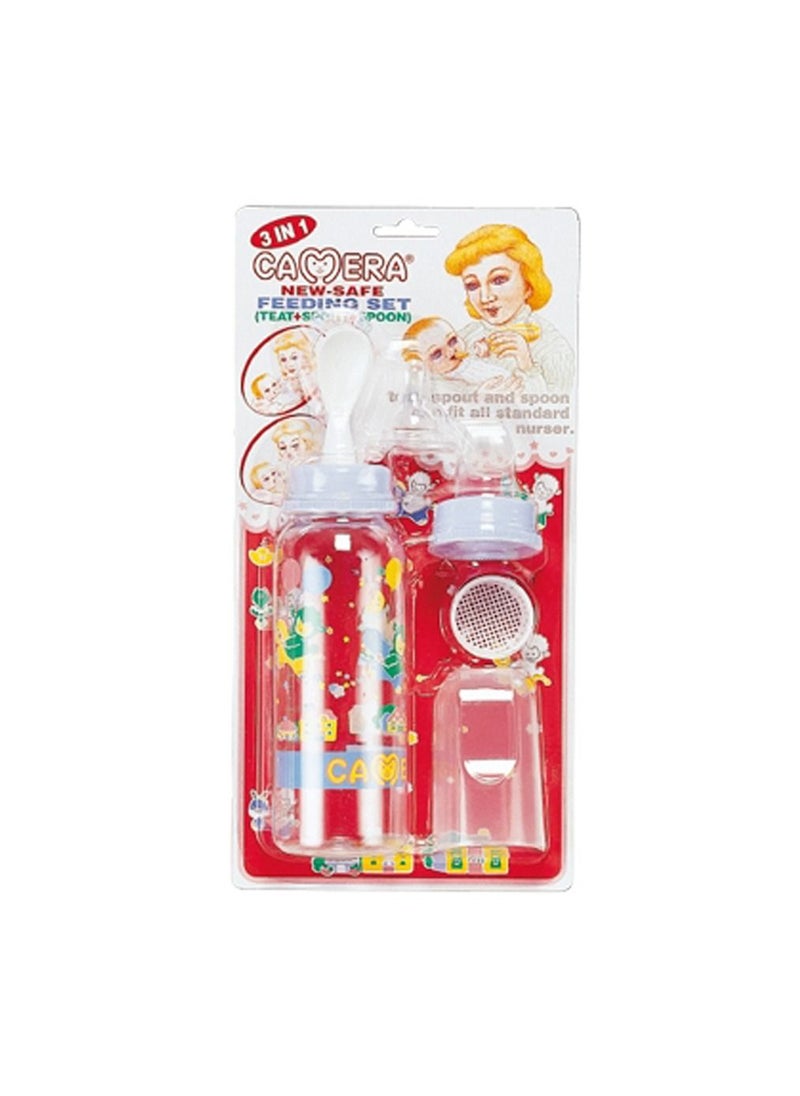 Camera Baby Corporation - Camera Fedeer Plastic Set Blue 3×1 (11119) - Image 1