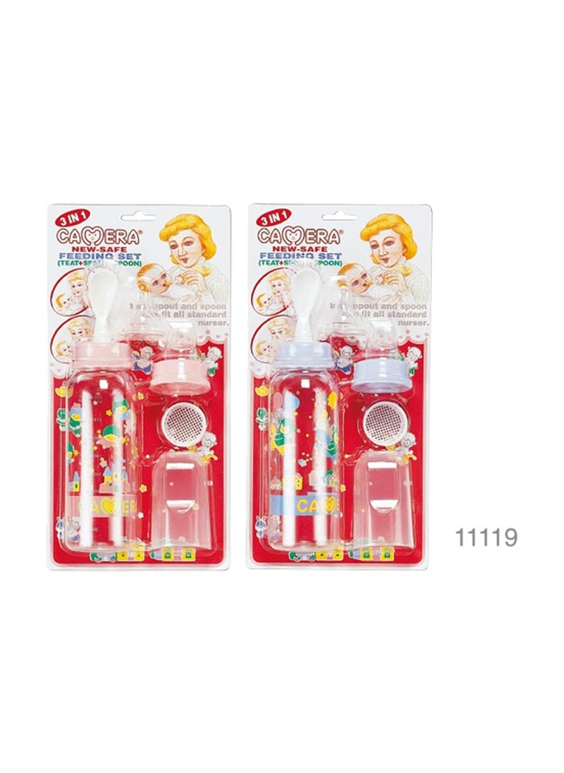 Camera Baby Corporation - Camera Fedeer Plastic Set Blue 3×1 (11119) - Image 1