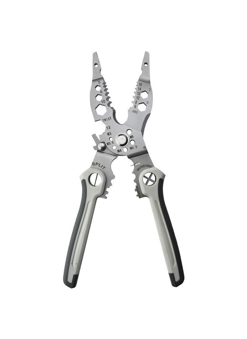 YAMOLISH ENTERPRISE 12 in 1 Pliers Tool Sets Stainless Steel MultiTool Pliers Wire Cutter Stripper Crimping Tool For Electricians  - Image 1