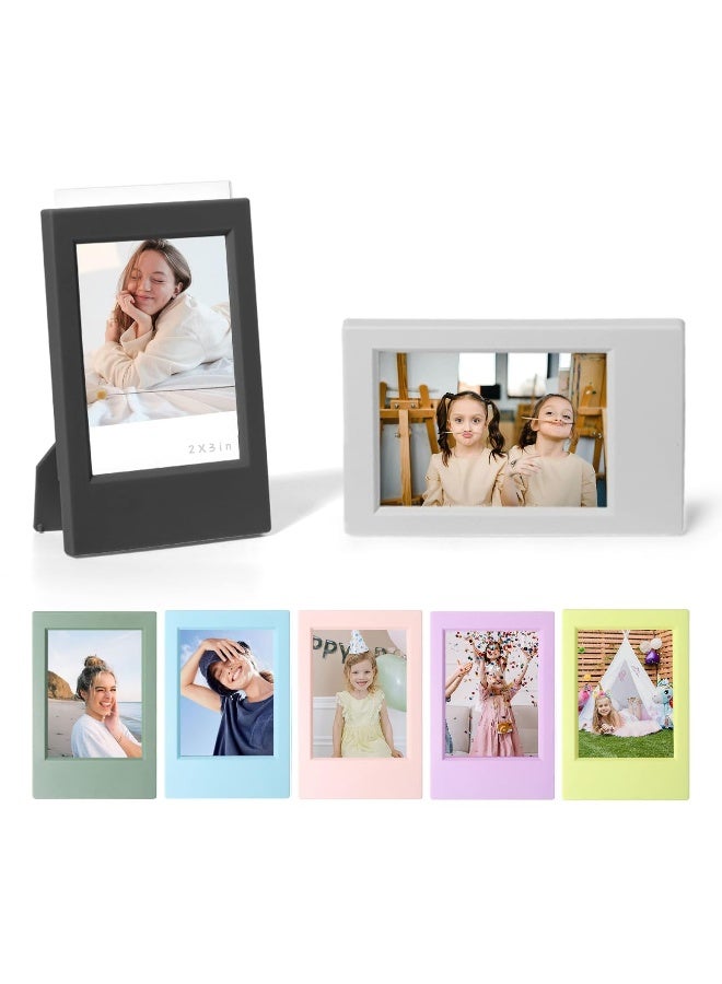 3 Inch Polaroid Instax Mini Photo Frame - Picture Frame Set for Polaroid and Instax Mini Evo/12/11/9/8/7+ Film - Photo Frame for Table Decoration (7 Pack) - Image 1