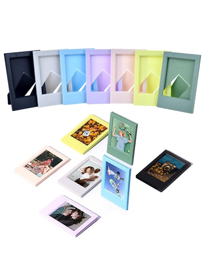 3 Inch Polaroid Instax Mini Photo Frame - Picture Frame Set for Polaroid and Instax Mini Evo/12/11/9/8/7+ Film - Photo Frame for Table Decoration (7 Pack) - Image 5