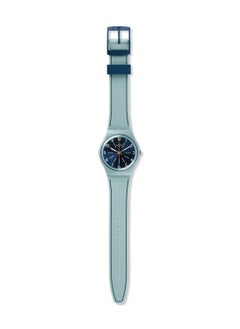 Swatch ساعة يد تناظرية ذات غرز زرقاء للجنسين  - Image 3